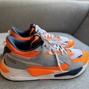 Puma RS-Z Orange Campus Low Mens 13 Sneaker Casual Shoe White Orange Multi